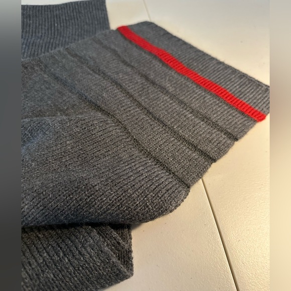 NAUTICA Logo Men's Gray 100% Acrylic Scarf OS - Picture 4 of 6
